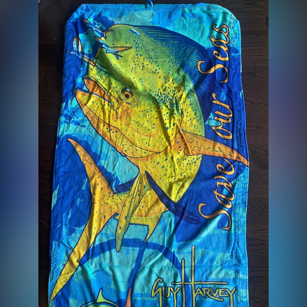 Set of 2 Guy Harvey Beach Chair Towel Covers